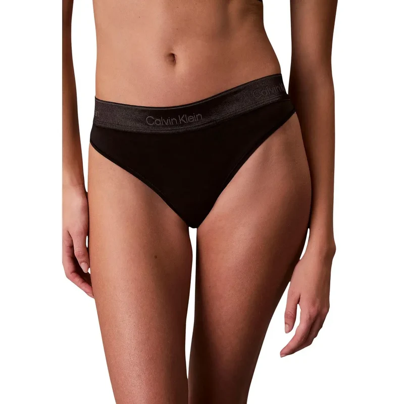 Calvin Klein Damenunterwäsche aus weißem Polyester, Tanga