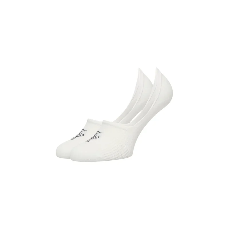 Tommy Hilfiger Damen Footie-Socken aus weißer Baumwolle, 2er-Pack
