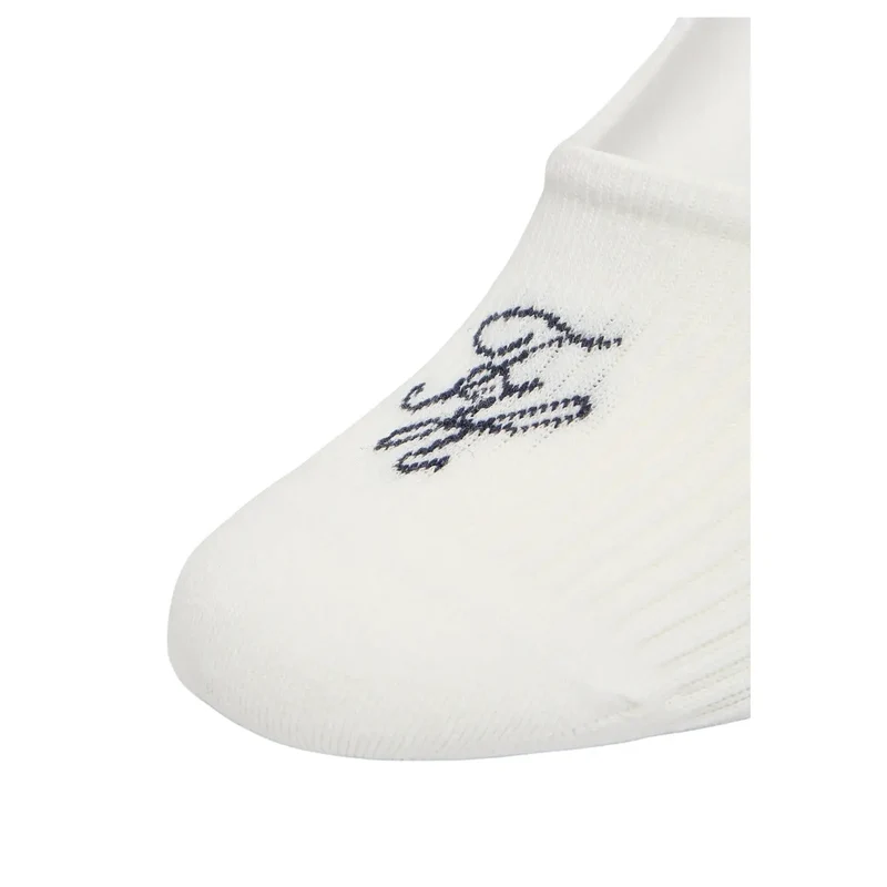 Tommy Hilfiger Damen Footie-Socken aus weißer Baumwolle, 2er-Pack