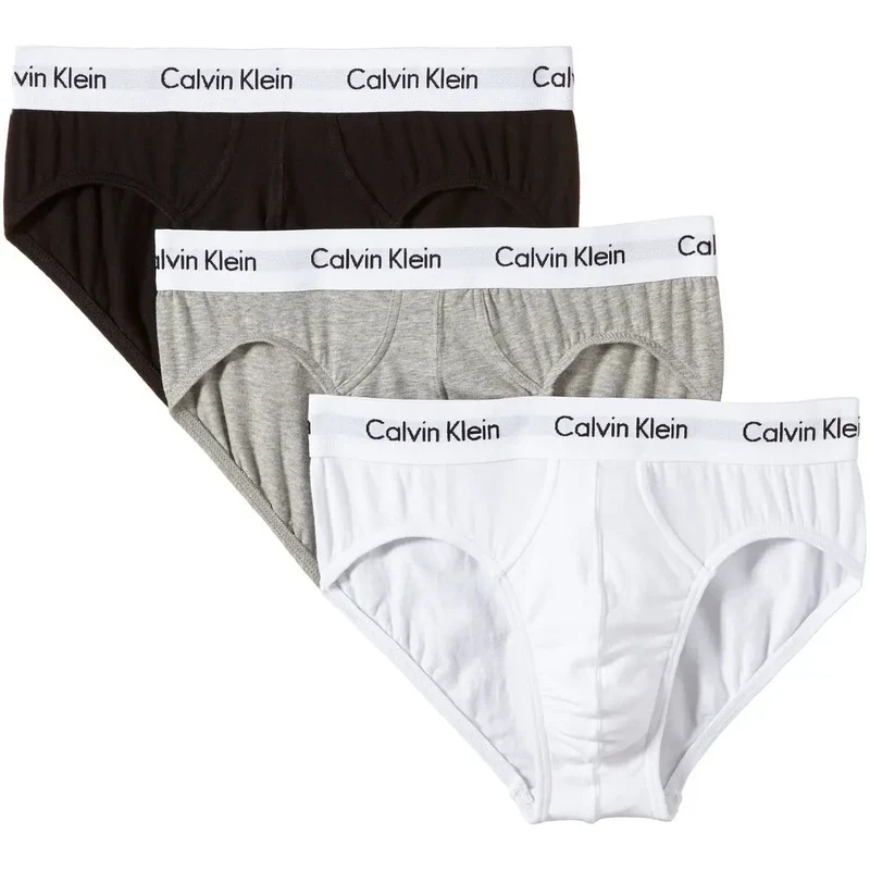 Calvin Klein Herren-Unterwäsche aus grauer Baumwolle, Boxershorts