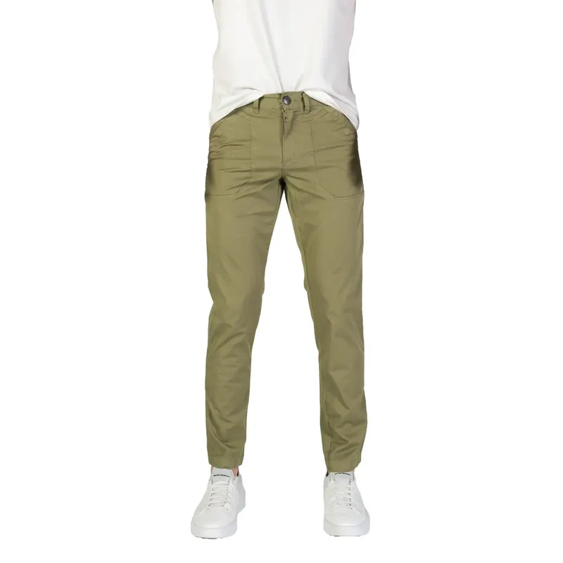 Refrigiwear Herren Grüne Stretch-Baumwollhose