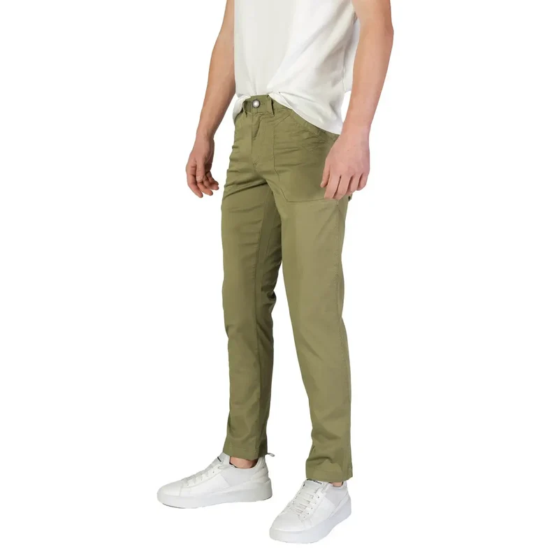 Refrigiwear Herren Grüne Stretch-Baumwollhose