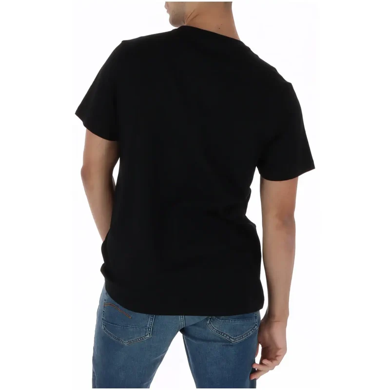 Psycho Bunny Herren T-Shirt Schwarz Baumwolle Rundhals MT0200214