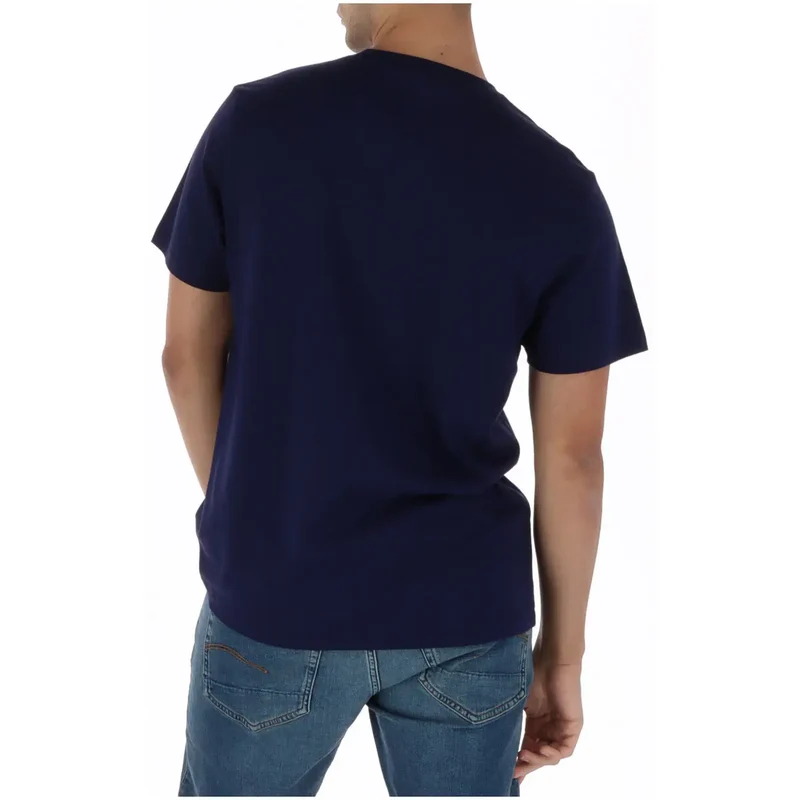 Psycho Bunny Herren T-Shirt Blaues Print Rundhals Baumwolle MT0200237