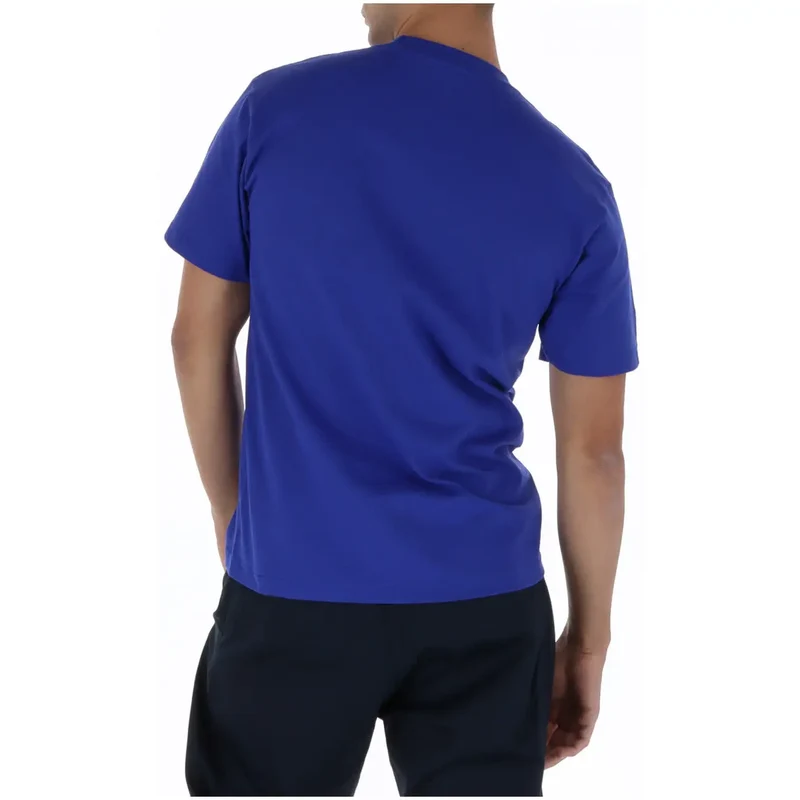 Vans Herren T-Shirt Blau Muster Rundhals 100% Baumwolle