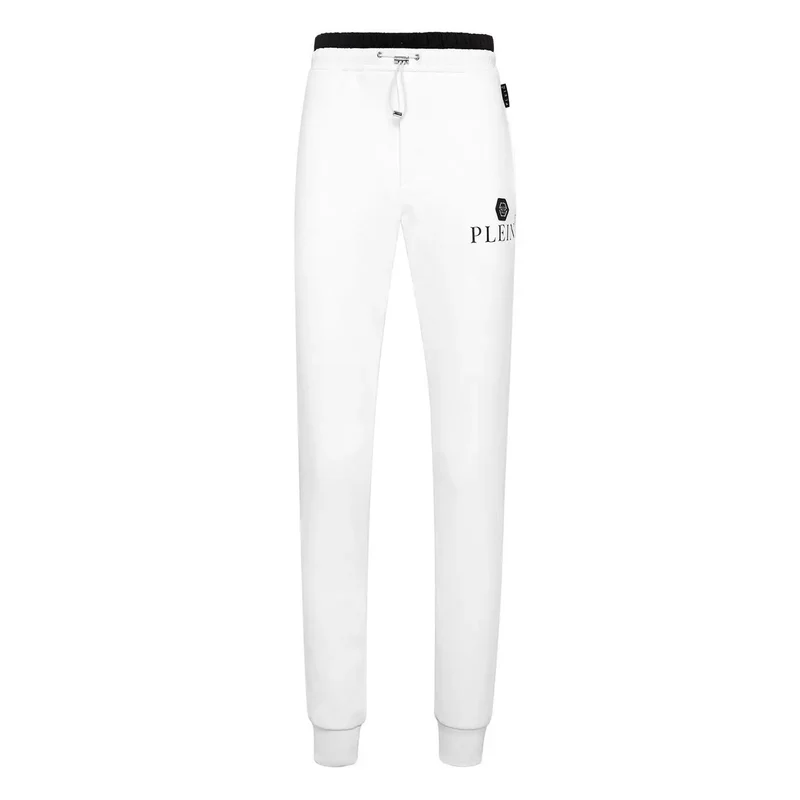 Philipp Plein Herren Trousers Weiß Baumwolle Frühling Sommer B44601
