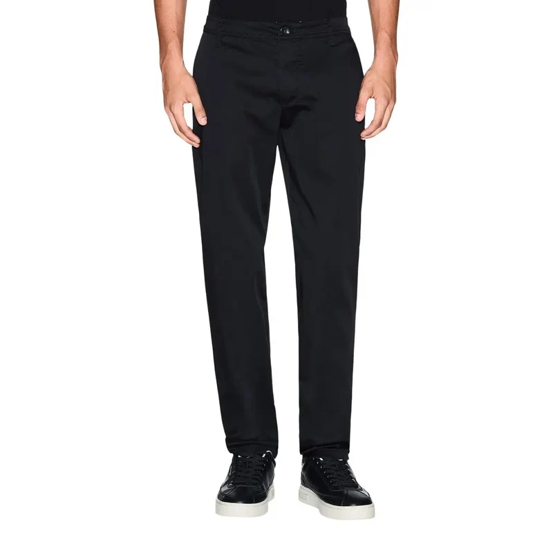 Armani Exchange Herren Hose Schwarz Baumwollmischung XM001162
