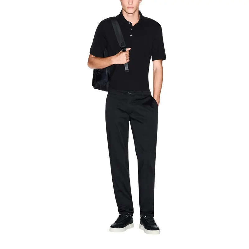 Armani Exchange Herren Hose Schwarz Baumwollmischung XM001162