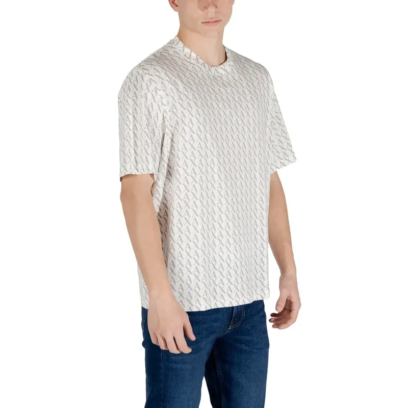 Gemustertes Kurzarm-T-Shirt