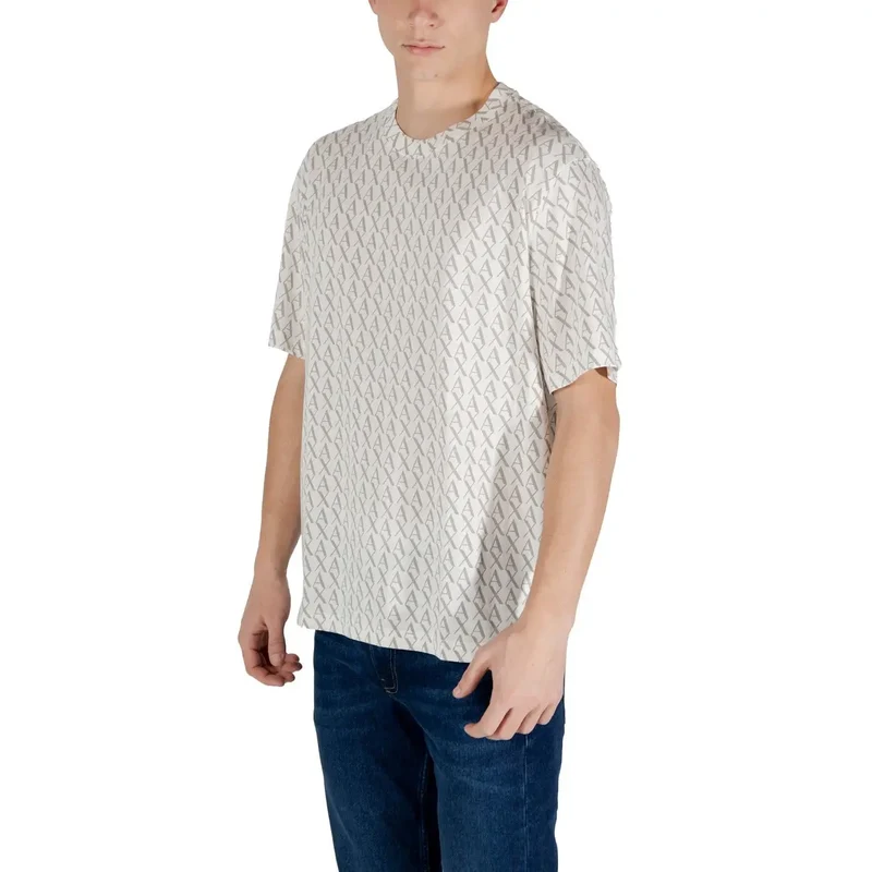 Gemustertes Kurzarm-T-Shirt