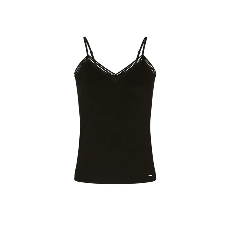 Damen Tanktop von Morgan De Toi, weiß, V-Ausschnitt, Viskose, Elastan