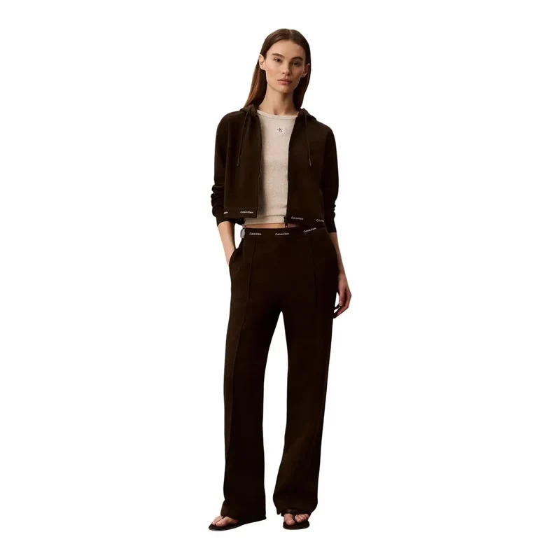 Calvin Klein Jeans Damen Braune Baumwollhose