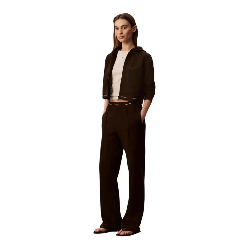 Calvin Klein Jeans Damen Braune Baumwollhose
