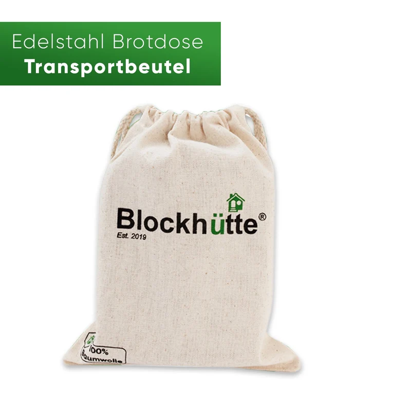 Edelstahl Brotdose - Beutel