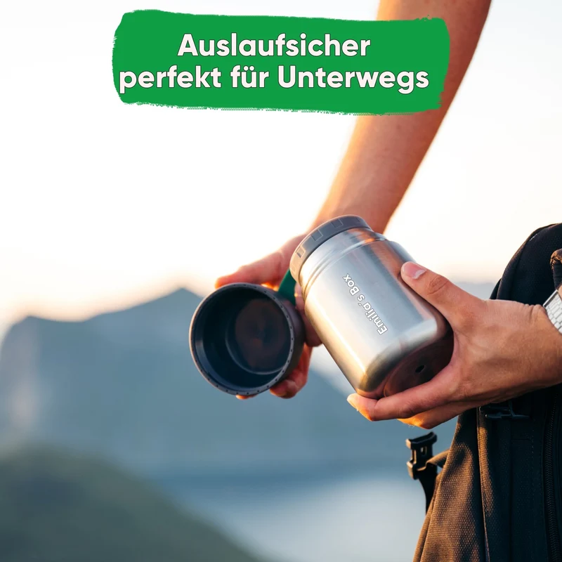 Individual Gravur für den Edelstahl Thermobehälter