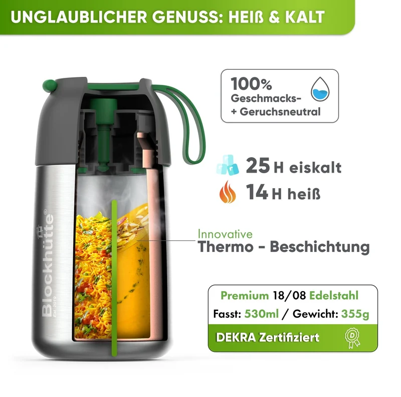 Individual Gravur für den Edelstahl Thermobehälter
