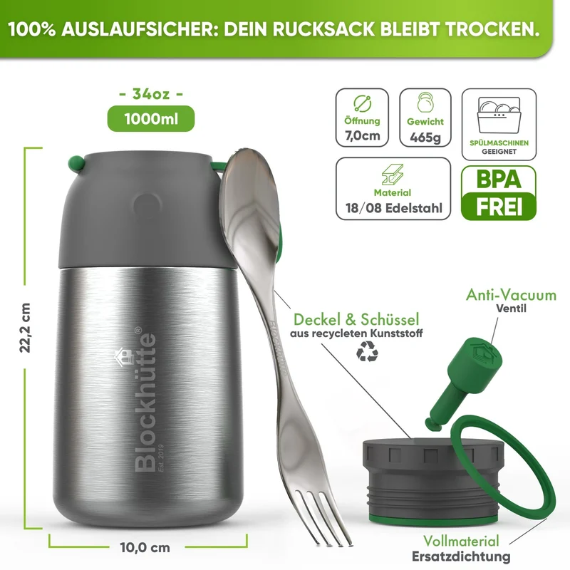 Individual Gravur für den Edelstahl Thermobehälter