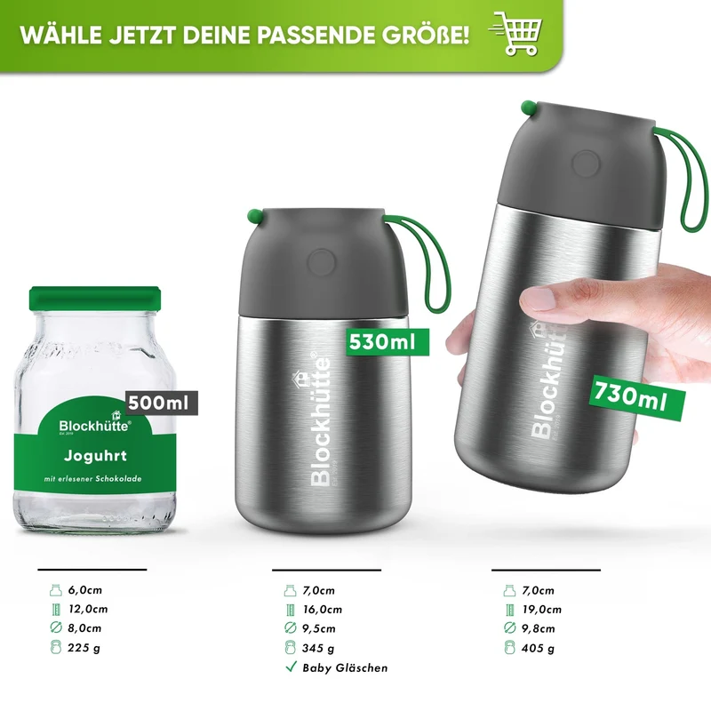 Freizeit Bundle - Edelstahl Thermobehälter + Edelstahl Sport Trinkflasche