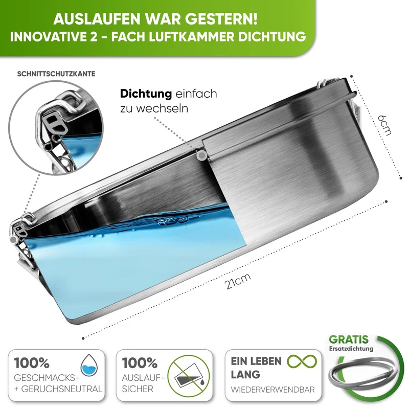 Abenteuer Bundle - Edelstahl Brotdose + Edelstahl Trinkflasche