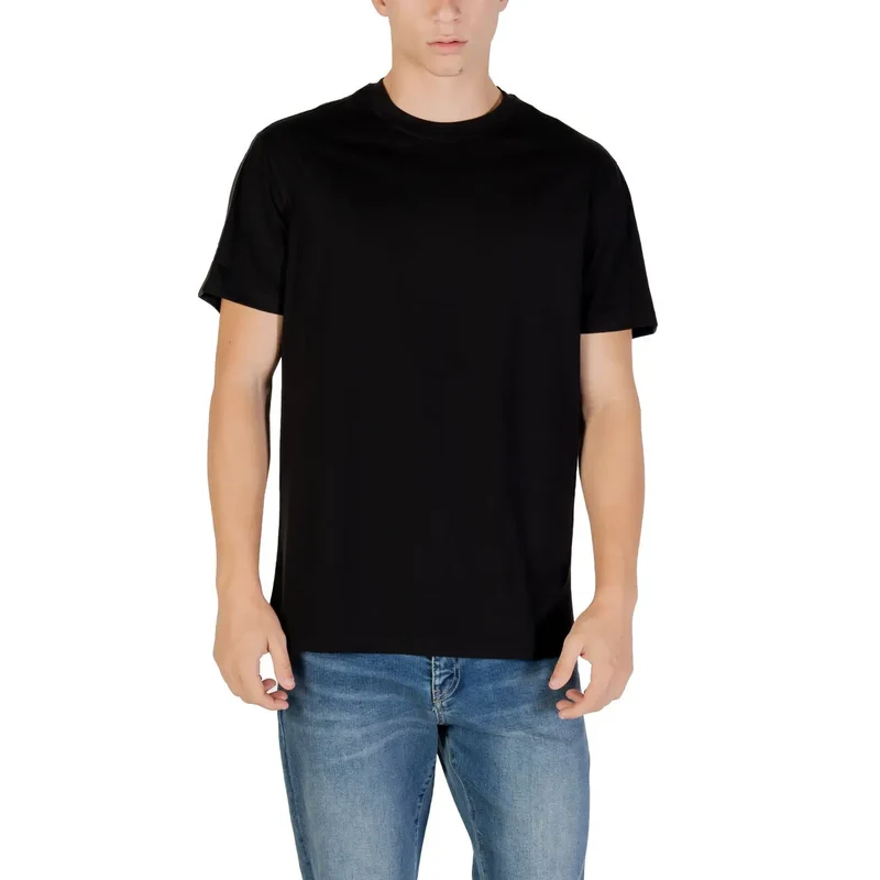 Armani Exchange Männer Schwarz Kurzarm Rundhals Baumwolle T Shirt