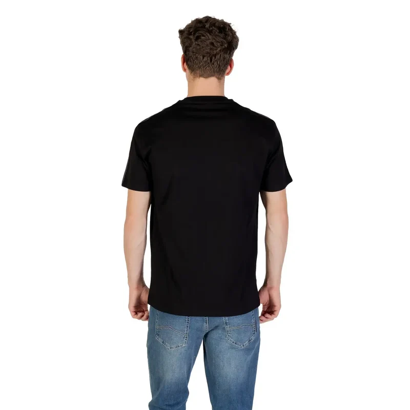 Armani Exchange Männer Schwarz Kurzarm Rundhals Baumwolle T Shirt