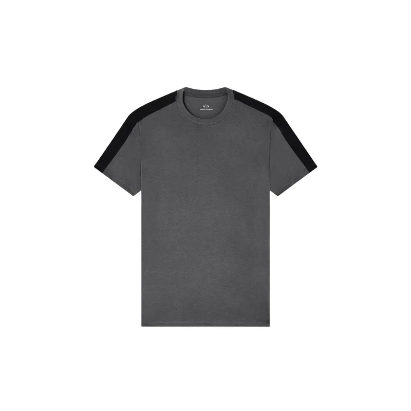 Armani Exchange Männer Schwarz Kurzarm Rundhals Baumwolle T Shirt