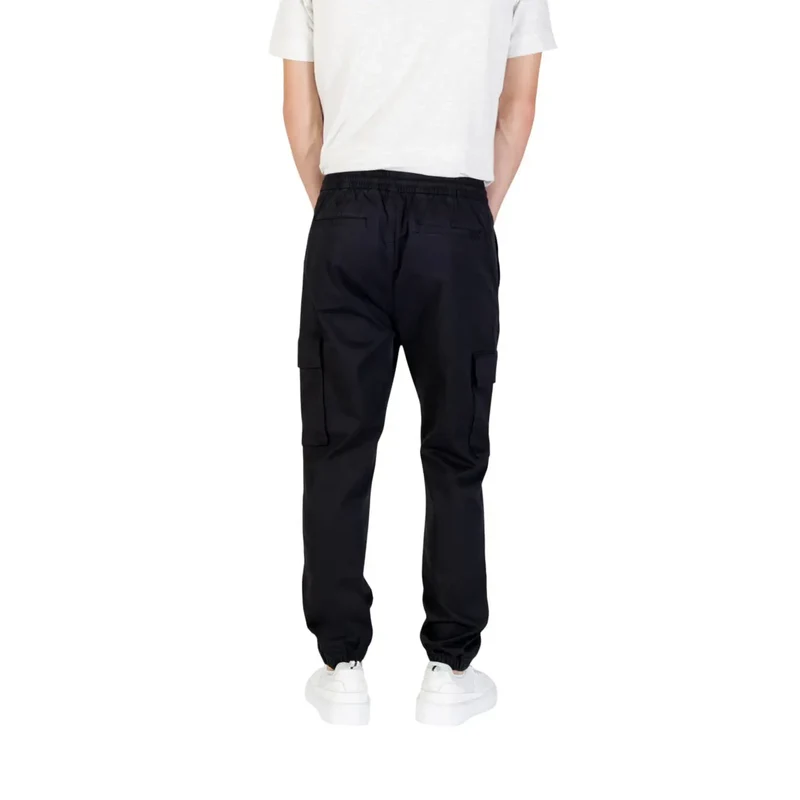 Calvin Klein Jeans Herren Schwarz Herbst Winter Baumwollmischung Hose