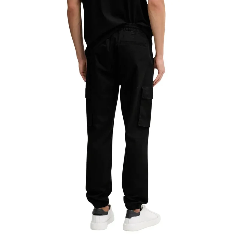 Calvin Klein Jeans Herren Schwarz Herbst Winter Baumwollmischung Hose