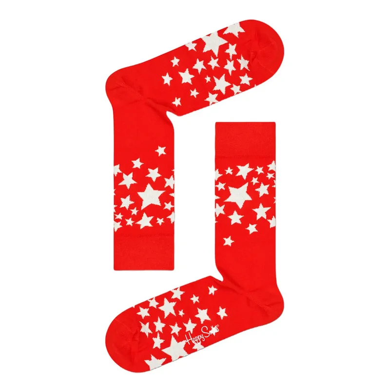 Happy Socks Damenunterwäsche Rot Gestreift Baumwollmischgewebe Größe S
