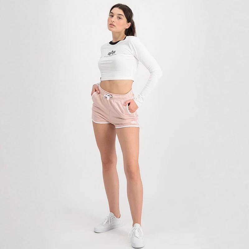 ❌ SALE ❌ALPHA INDUSTRIES Contrast Short SL WMN | Pale Peach