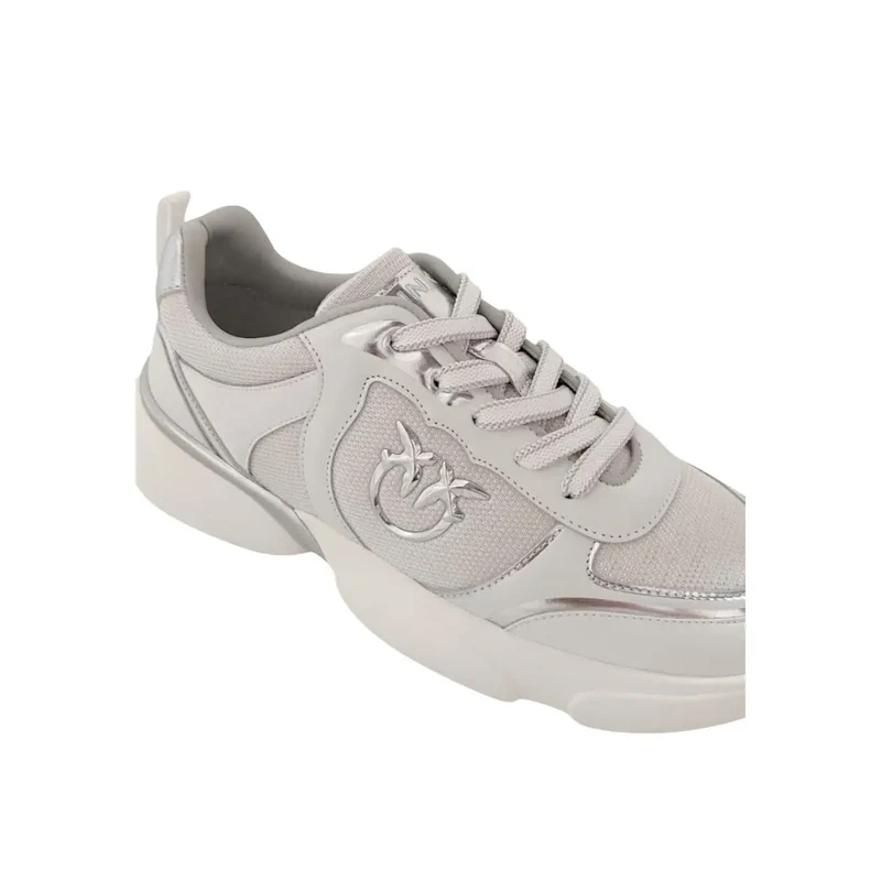 Pinko Damen-Slipper aus weißem Leder Sneakers