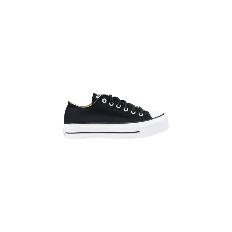 Converse Frauenplattform Sneakers Weißer Stoff