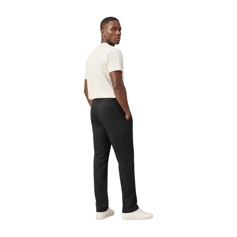 Armani Exchange Schwarze Herrenhose aus Baumwollmischgewebe