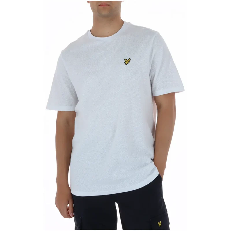 Lyle & Scott Herren T-Shirt Weiß Baumwolle Rundhals TS2406V