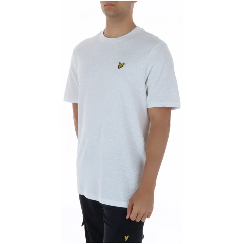 Lyle & Scott Herren T-Shirt Weiß Baumwolle Rundhals TS2406V
