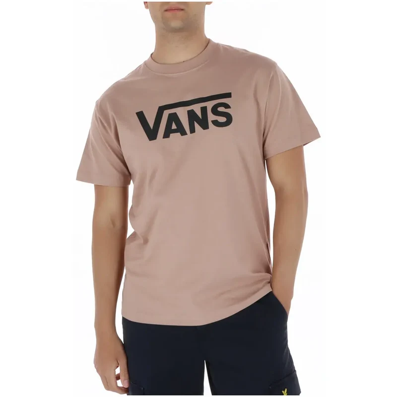 Vans Herren T-Shirt Braun Baumwolle Rundhals Kurzarm RA1E2V1