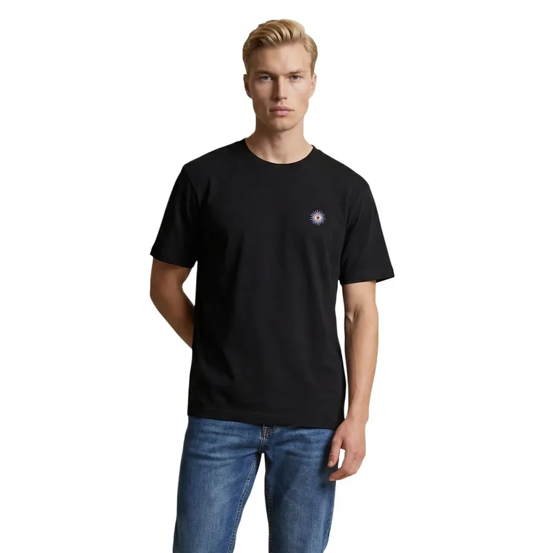 Only & Sons Herren T-Shirt Weiß Bio-Baumwolle Print Größe M