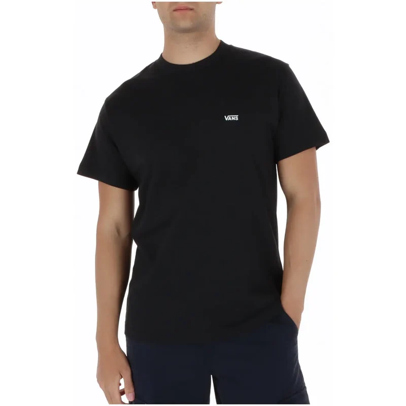 Vans Herren T-Shirt Schwarz Kurze Ärmel Rundhals Baumwolle S