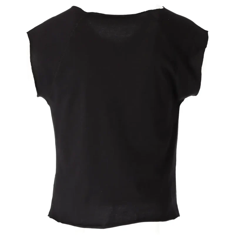 Schwarzes Boxen Grafik-T-Shirt