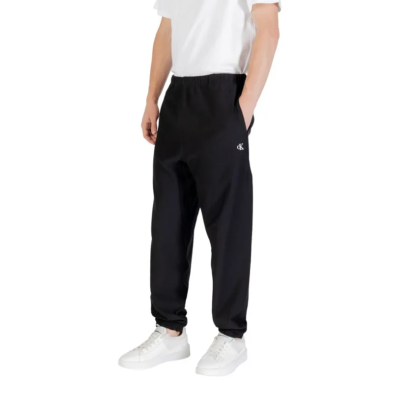 Schwarze Calvin Klein Sweatpants mit elastischen Bündchen
