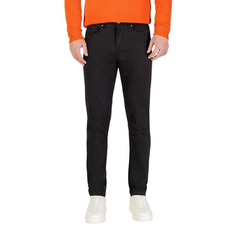 Borghese Herren Trousers Grau Baumwollmischung Slim Fit Größe 31