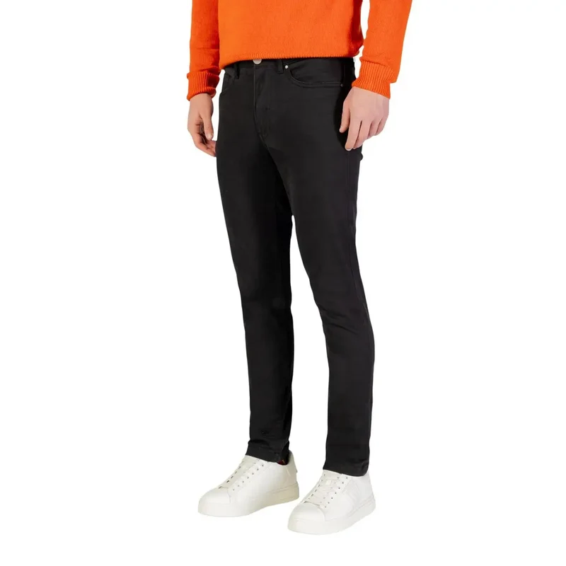 Borghese Herren Trousers Grau Baumwollmischung Slim Fit Größe 31