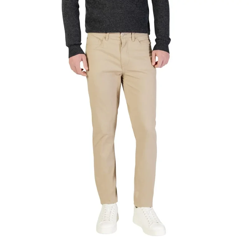 Borghese Herren Trousers Grau Baumwollmischung Slim Fit Größe 31