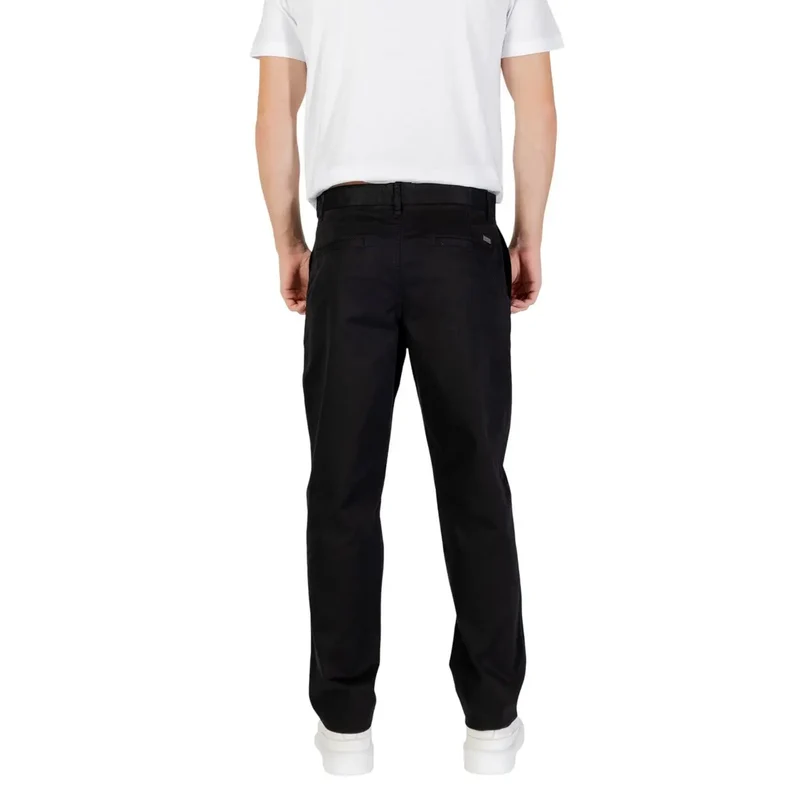 Armani Exchange Herren Hose Schwarz Baumwolle Elastan