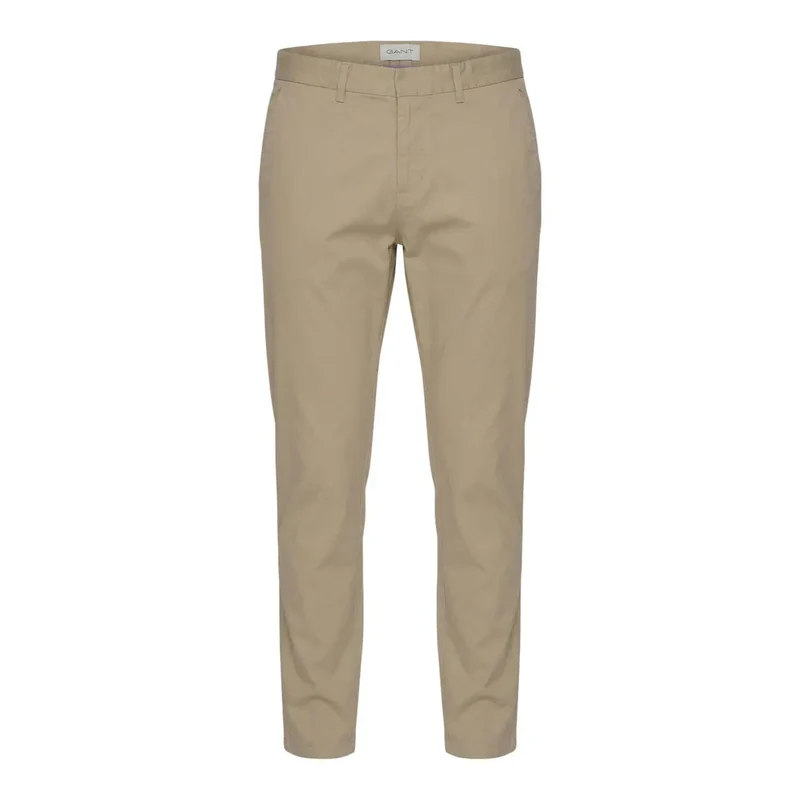Gant Herren Trousers Beige Baumwolle Elastan Frühling Sommer