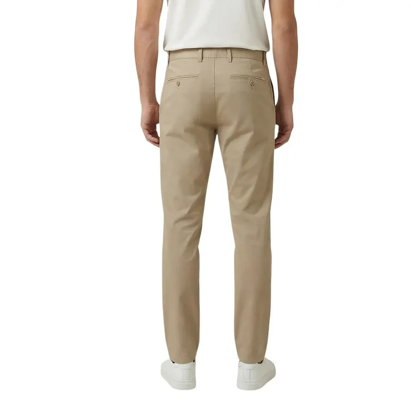 Gant Herren Trousers Beige Baumwolle Elastan Frühling Sommer