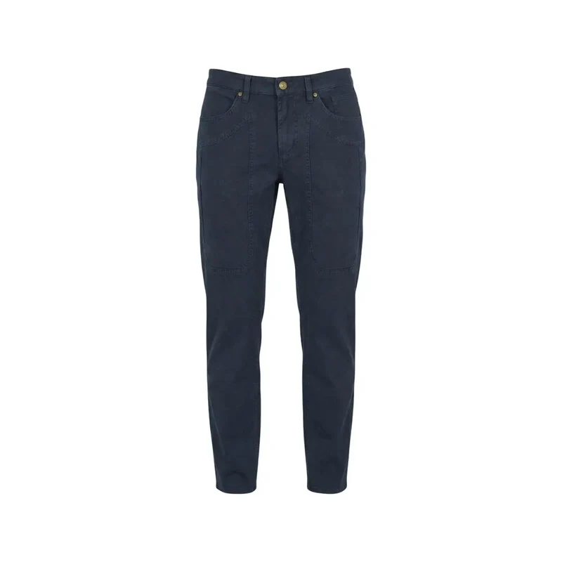 Jeckerson Herren Blaue Chenille Stretch-Hosen JUPPA077