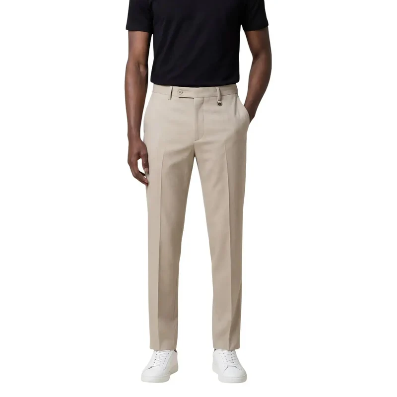 Antony Morato Herren Trousers Beige Baumwolle Lyocell