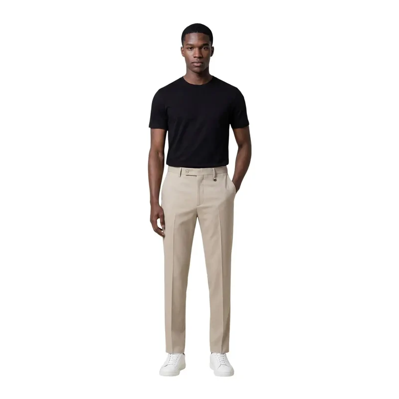 Antony Morato Herren Trousers Beige Baumwolle Lyocell