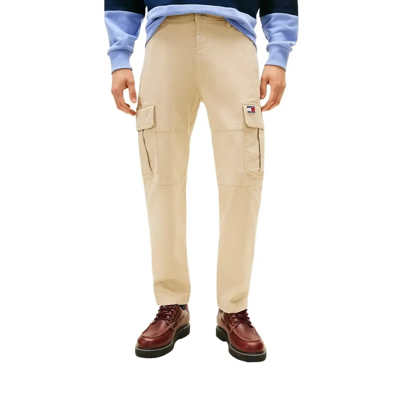 Tommy Hilfiger Herren Jeans Beige Bio-Baumwolle DM0DM22651